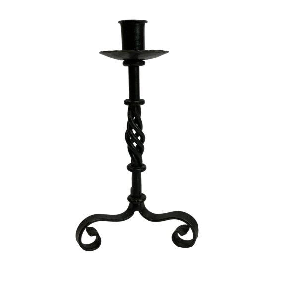 Ljusstake Svart Smide 22cm