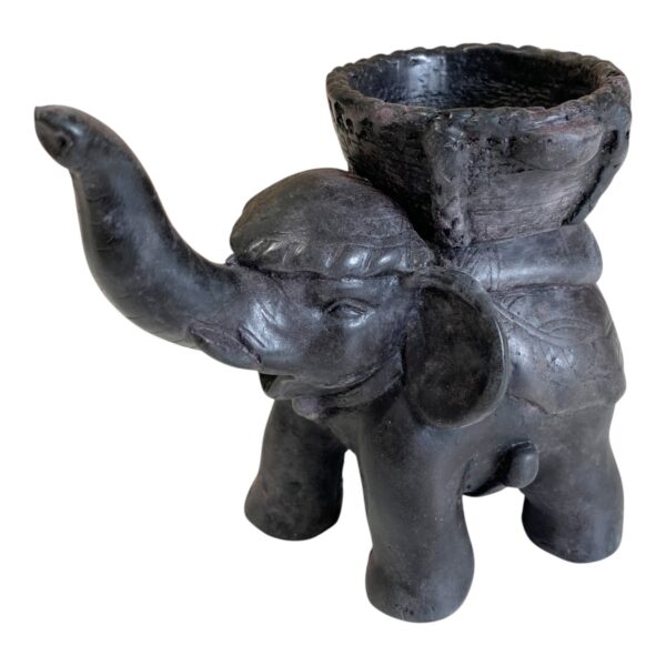 Ljushållare Elefant Svart Design Figurin