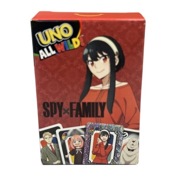 UNO All Wild SPY x FAMILY Kortspel Anime Mattel Barn Röd