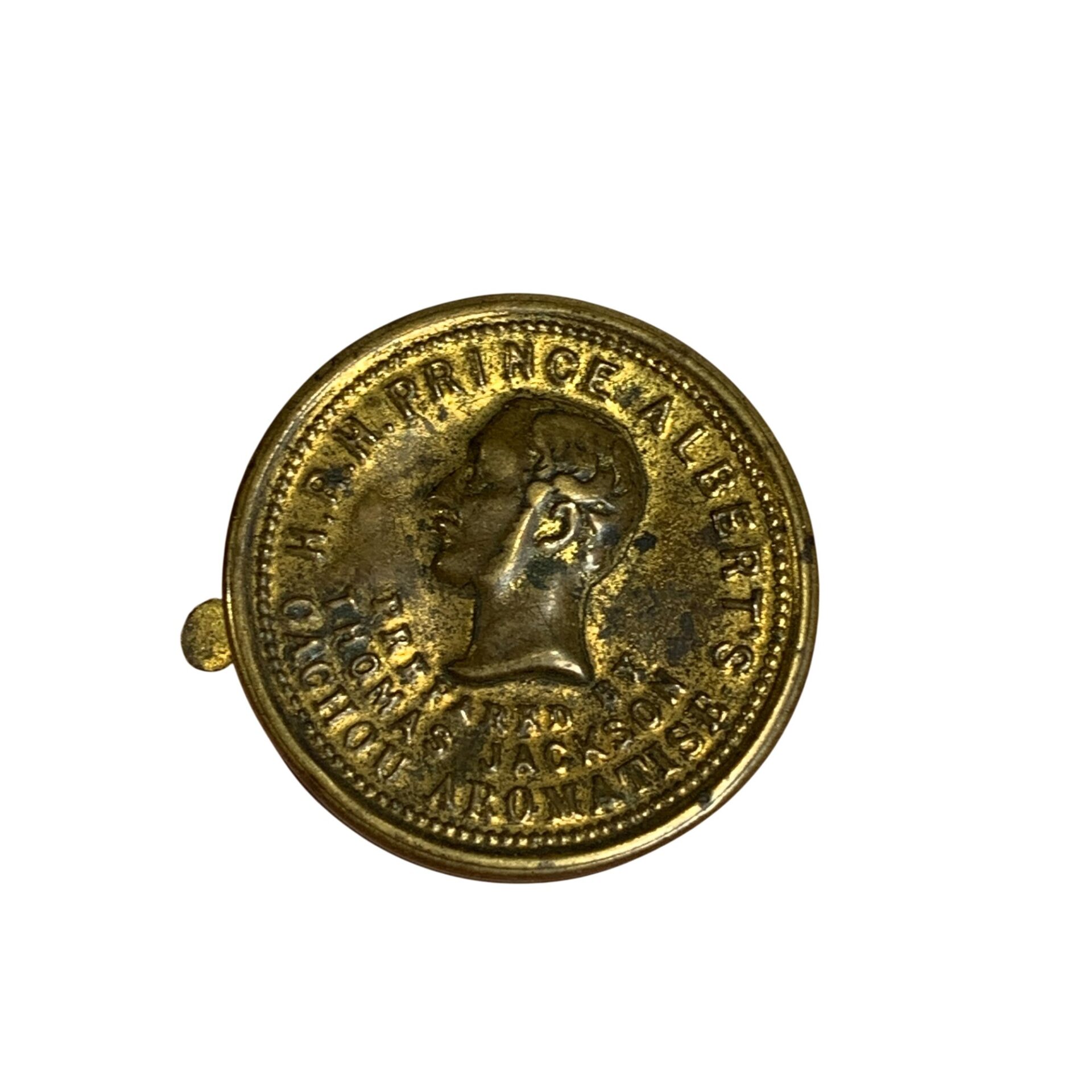 Prince Albert’s Cachou Metallask Dosa 1869 Thomas Jackson Vintage