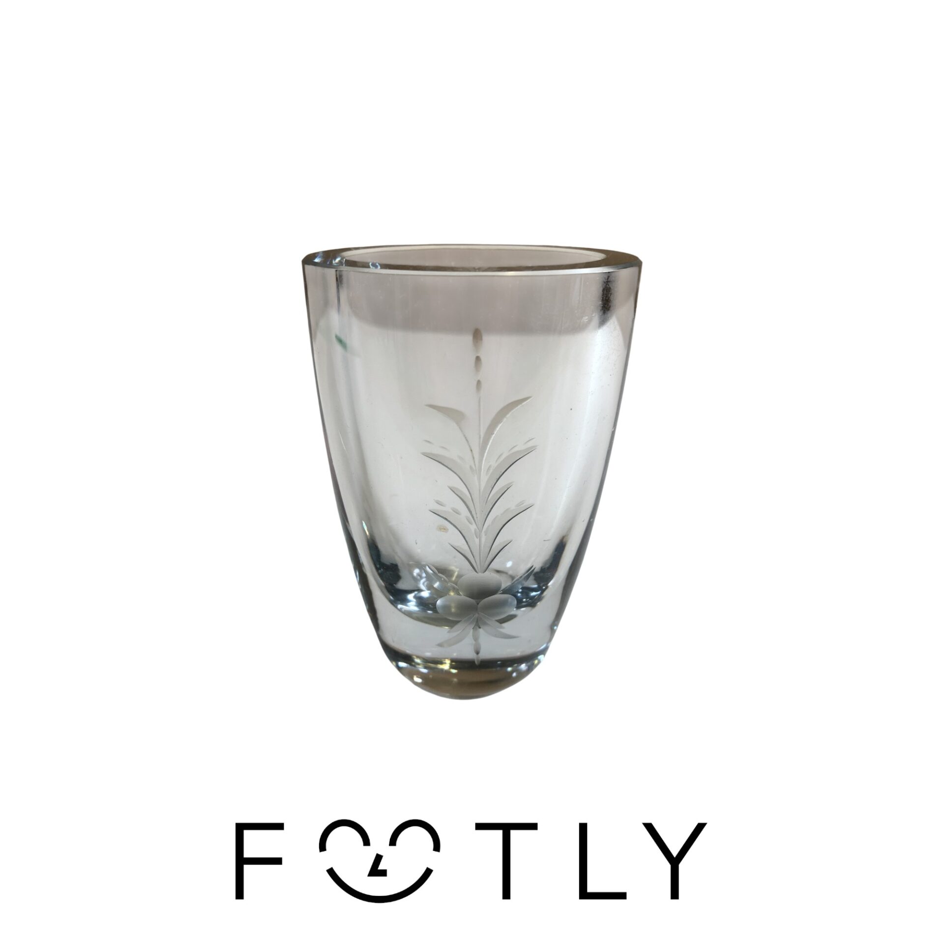 Glasvas Glas Vas Vintage Retro Design