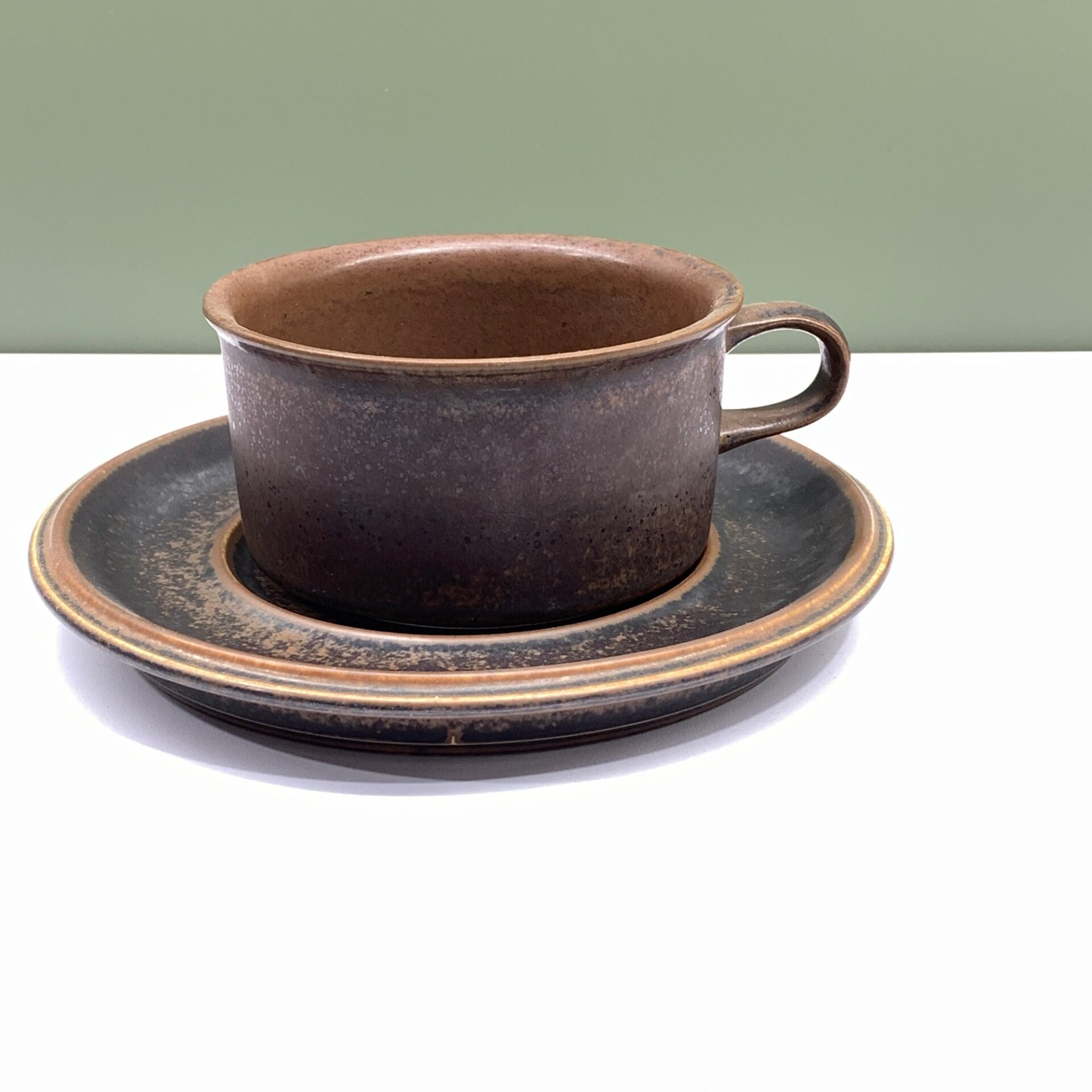 Arabia Ruska Tekopp 1st Ulla Procope Brun Retro Mugg