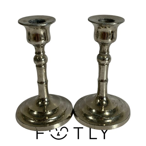 Ljusstake 2st Metall Mindre Ljus 8cm