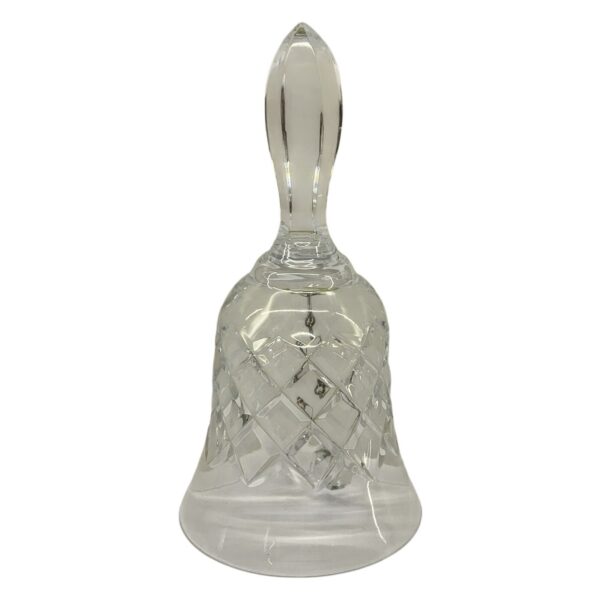 Kristallklocka Slipad Glasdekor Transparent Elegant Bord Dekoration Vintage