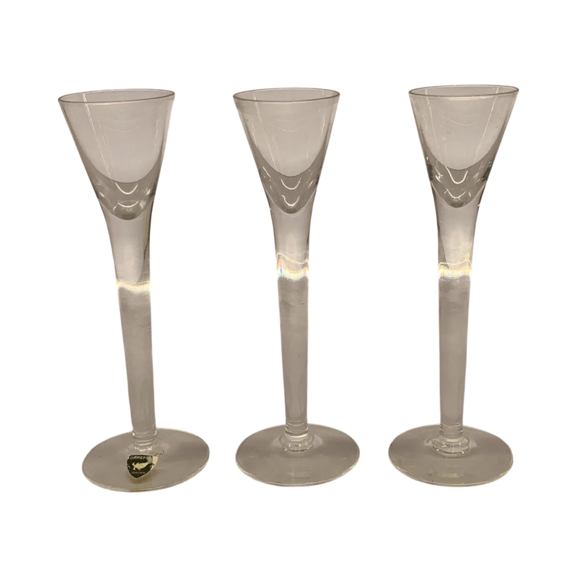Orrefors Snapsglas 3st Glas Snaps