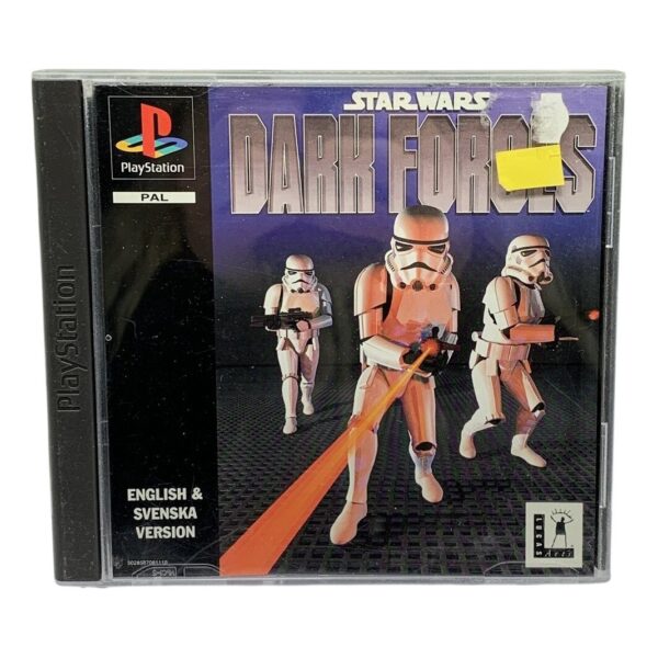 PS1 Star Wars Dark Forces PAL Svenskt Playstation 1 Play station One Spel Retro