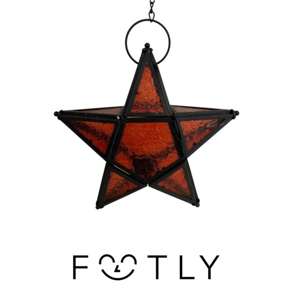 Ljuslykta Lykta Stjärna Design Hängande Vintage Retro