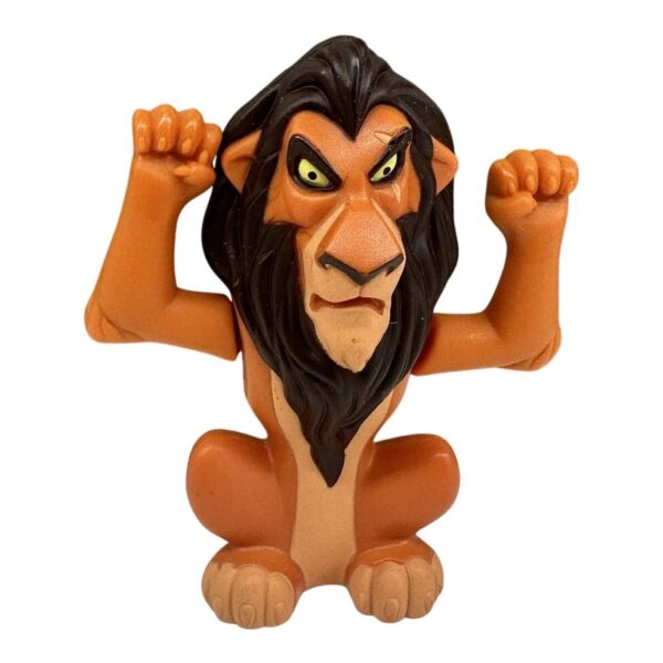 Disney Mcdonalds Lejonkungen Scar Figur Plast Brun Svart Samlarleksak Barn Retro
