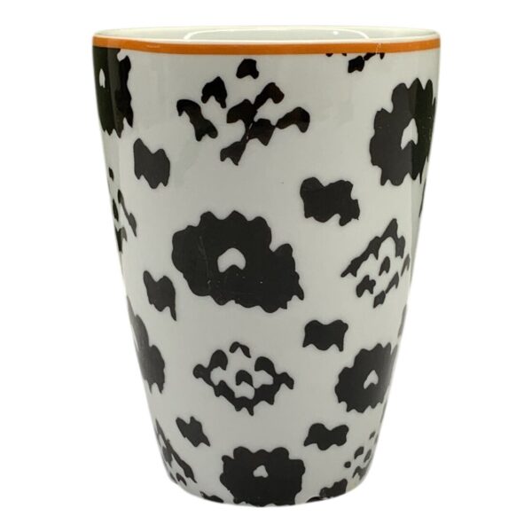 Faroe By Vea Mugg 210 Ml Svart Vit Blommig Porslin Design Pernille Vea