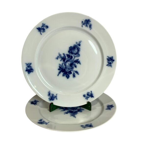 Upsala Ekeby Karlskrona Porslinsfabrik 2st Tallrikar 24,5cm Mattallrikar Blomma