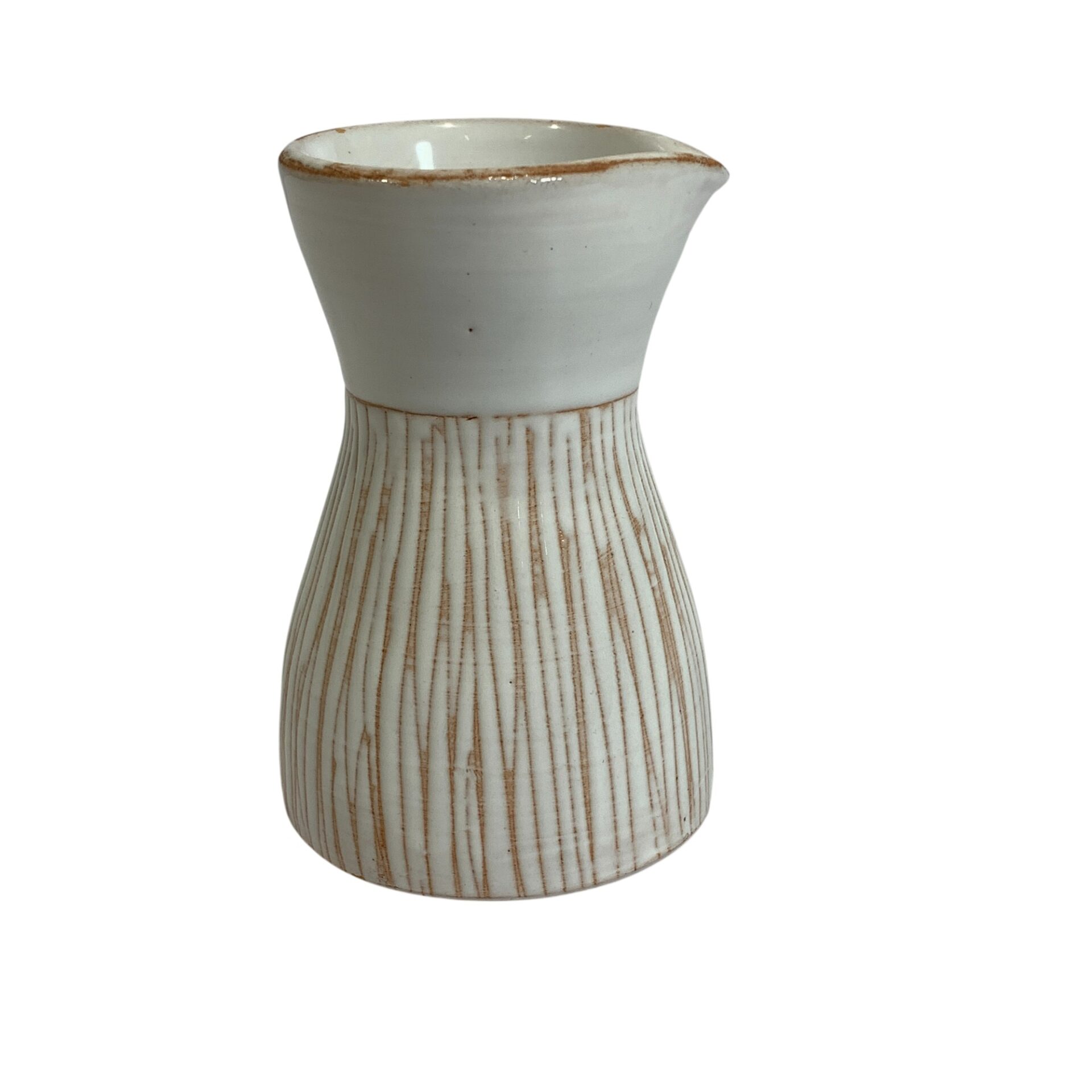 Kanna Signerad 9cm Vit Glaserad Liten