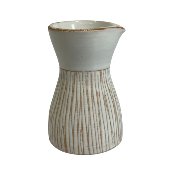 Kanna Signerad 9cm Vit Glaserad Liten