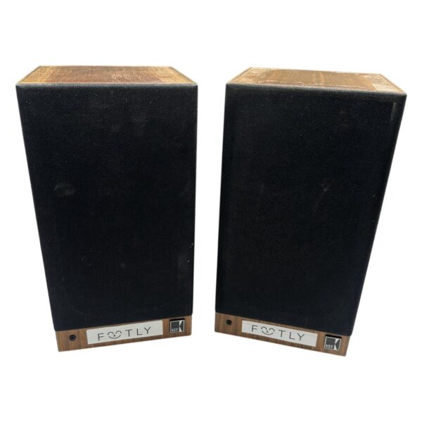 KEF Model 101 Reference Series 2 st Högtalare Trä Svart England Vintage