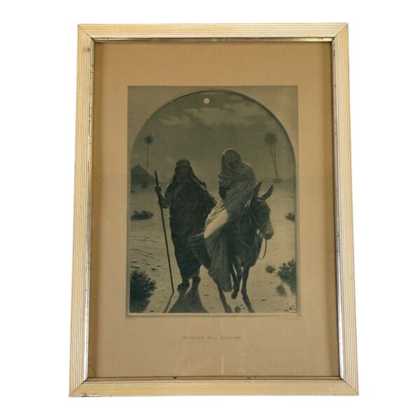 Tavla Flykten till Egypten Jungfru Maria Jesusbarnet Josef The Flight into Egypt
