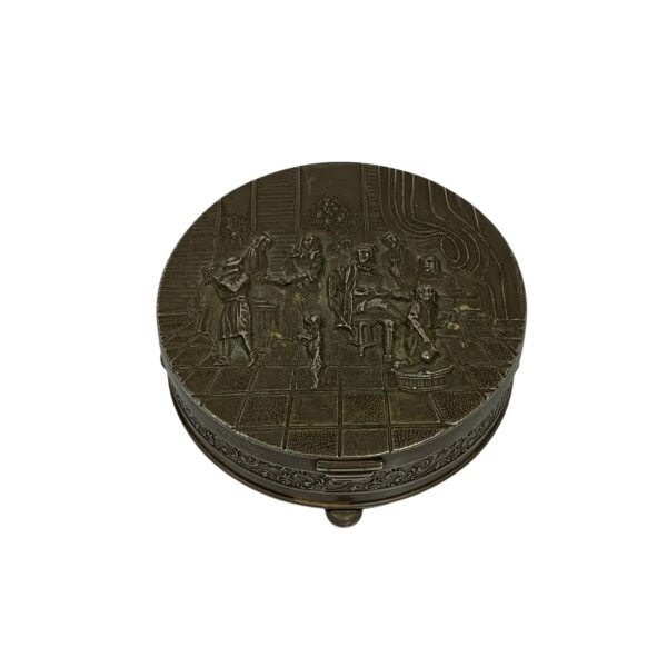 Plet Import Ask Rund Vintage 10cm Stämplad
