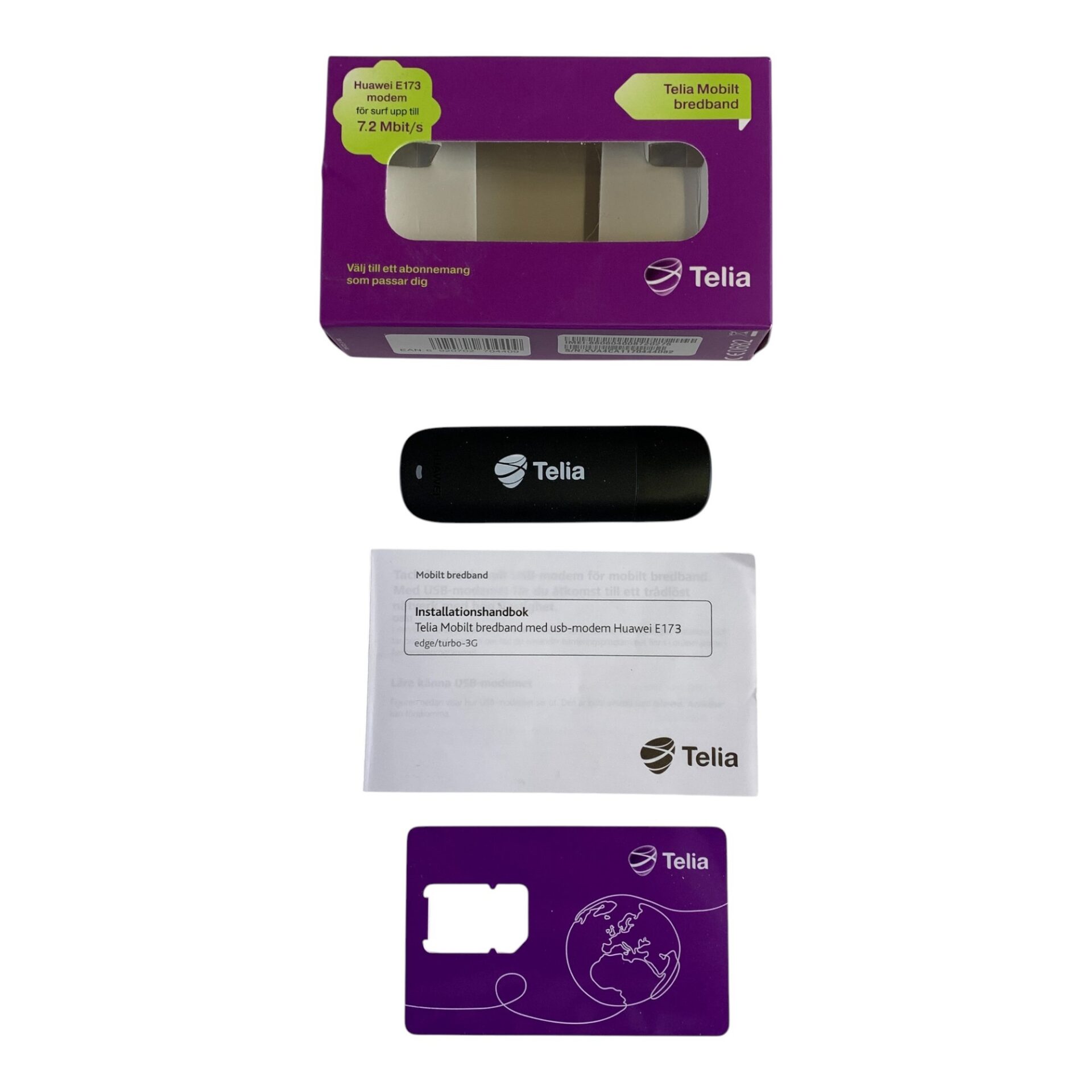 Telia Huawei E173 3G EDGE Modem USB