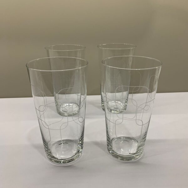 Boda Nova Ölglas 4 st Mönstrad Glas