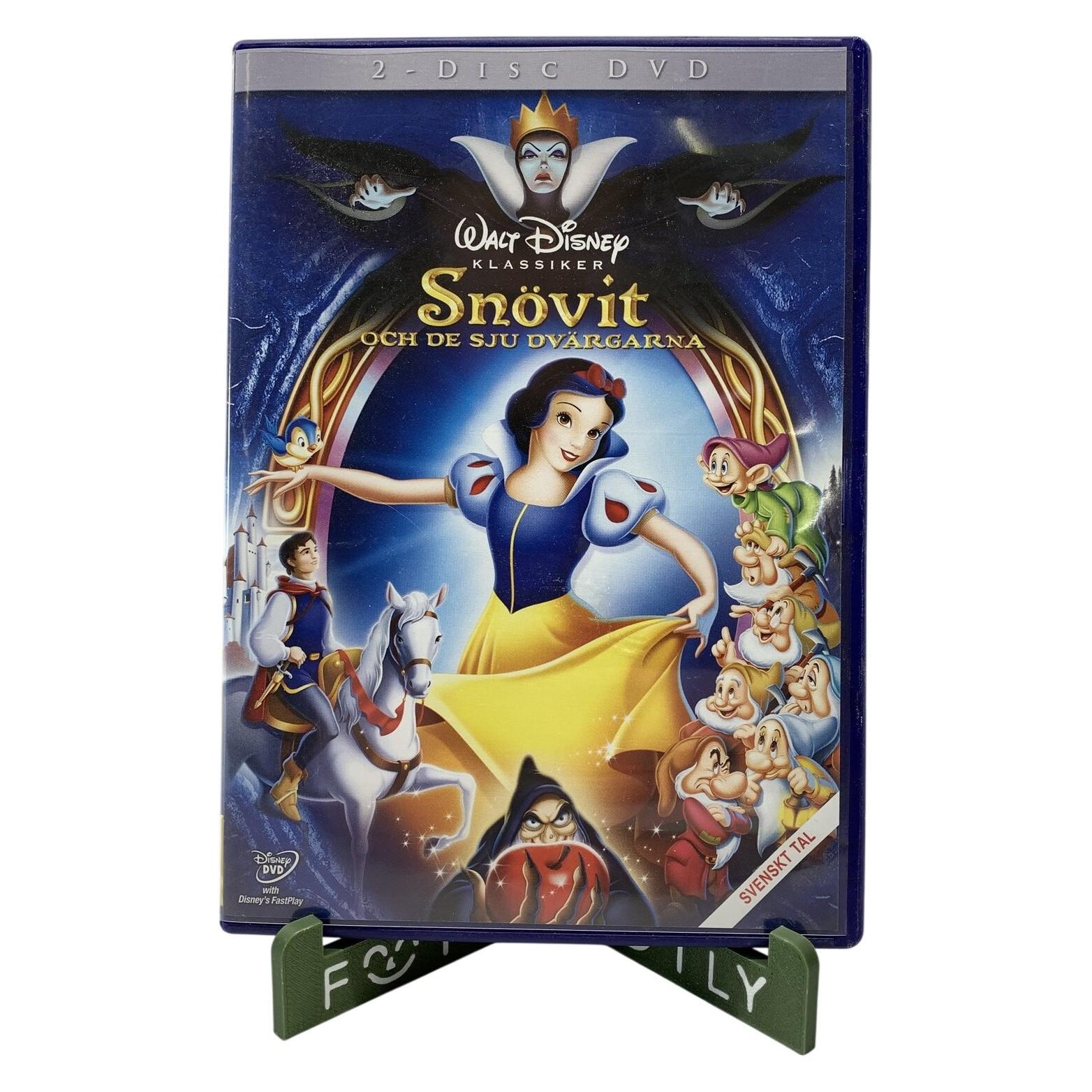 Disney Snövit Och De Sju Dvärgarna 2-Disc DVD Svenskt Tal Barnfilm
