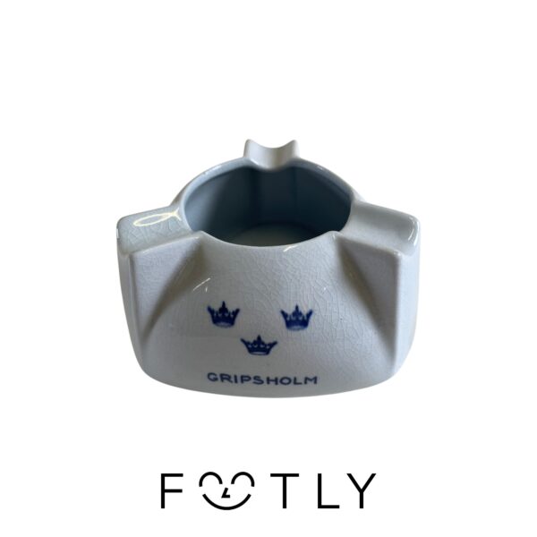 Rörstrand Askfat Tre Kronor Drottingholm Gripsholm Kungsholm Tryck Vintage