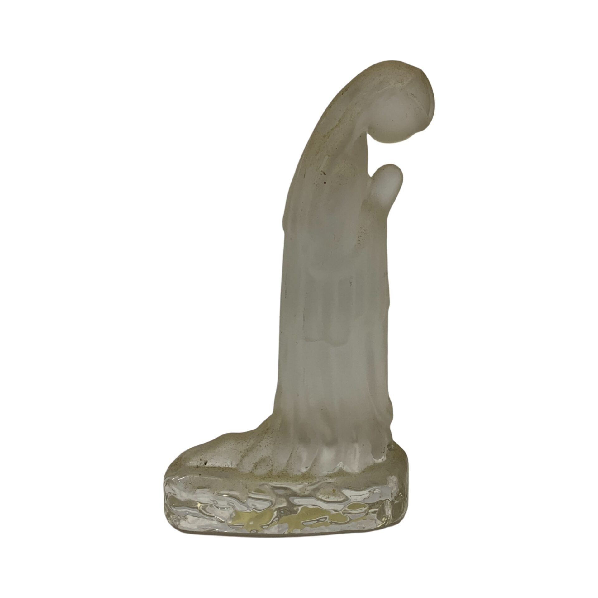 Glasprydnad Glas 17cm Skulptur Frostat Glas