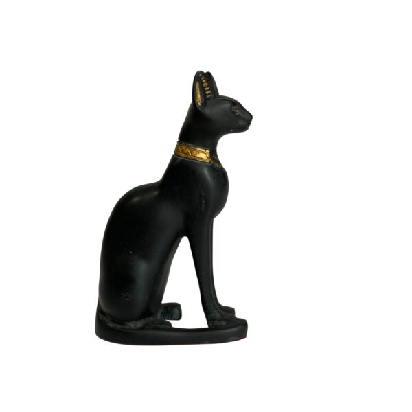 Bastet Egyptiska Kattgudinnan Katt Svart 14cm Prydnad