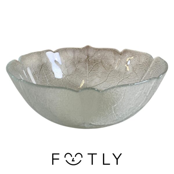 Arcoroc Aspen Glasskål 22cm Glas Skål Vintage Retro Design Lövet