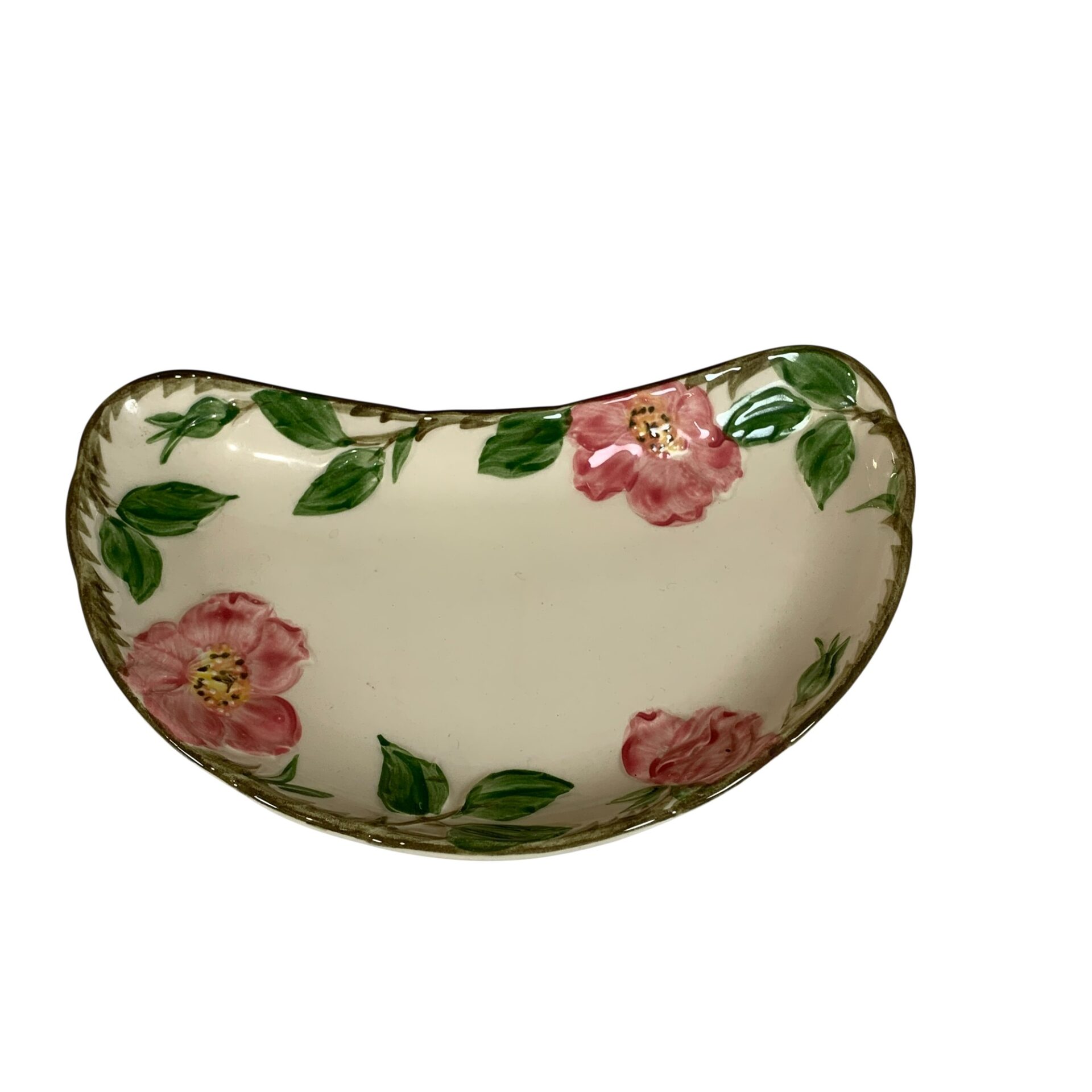Franciscan Apple pattern crescent salad plate 21cm Fat Design USA