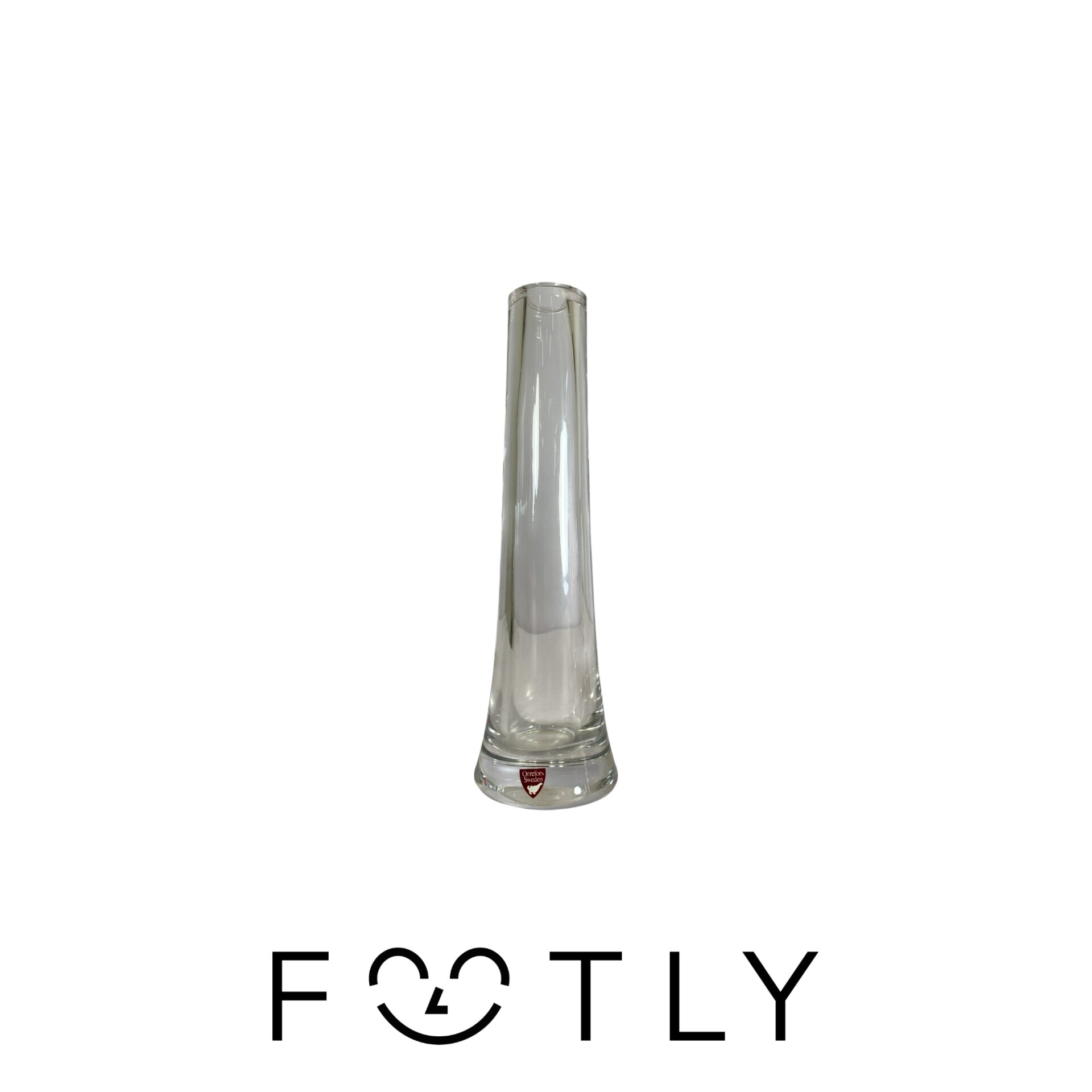 Orrefors Vas Signerad 25cm Glas Glasvas Design