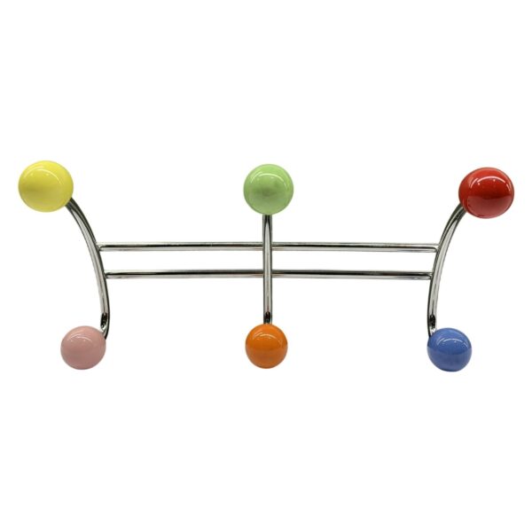 Retro Krokar Metall Flerfärgad Retro Vägg Hängare Klädhängare Krok