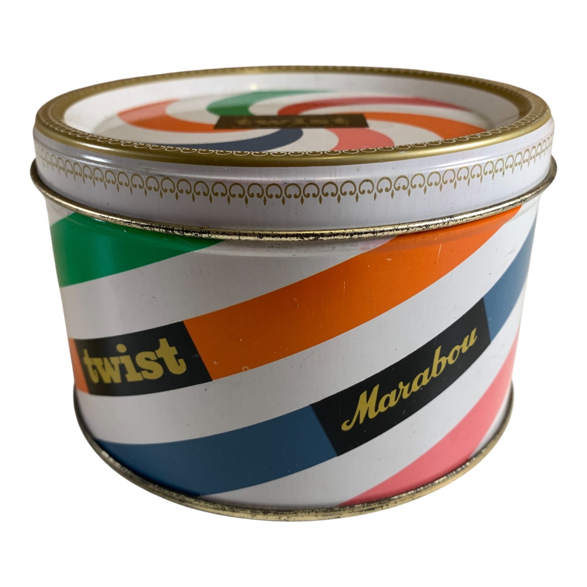Marabou Twist Konfekt Plåtburk Godisburk Plåt Godis Burk Vintage