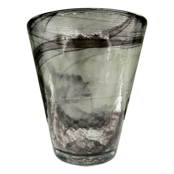 Kosta Boda Mine Glas Svart Ulrica Hydman Vallien Etikettmärkt UHV Design