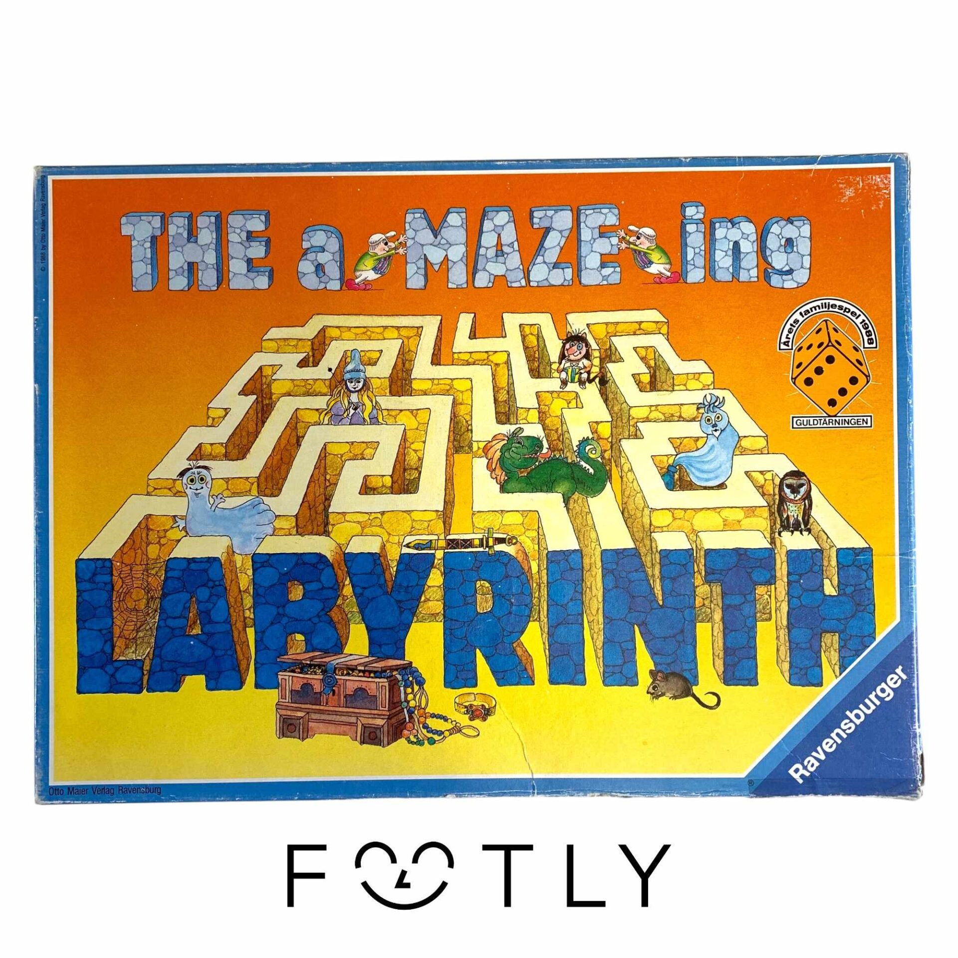Ravensburger The a-MAZE-ing Labyrinth Barnspel Sällskapsspel Familjespel Retro