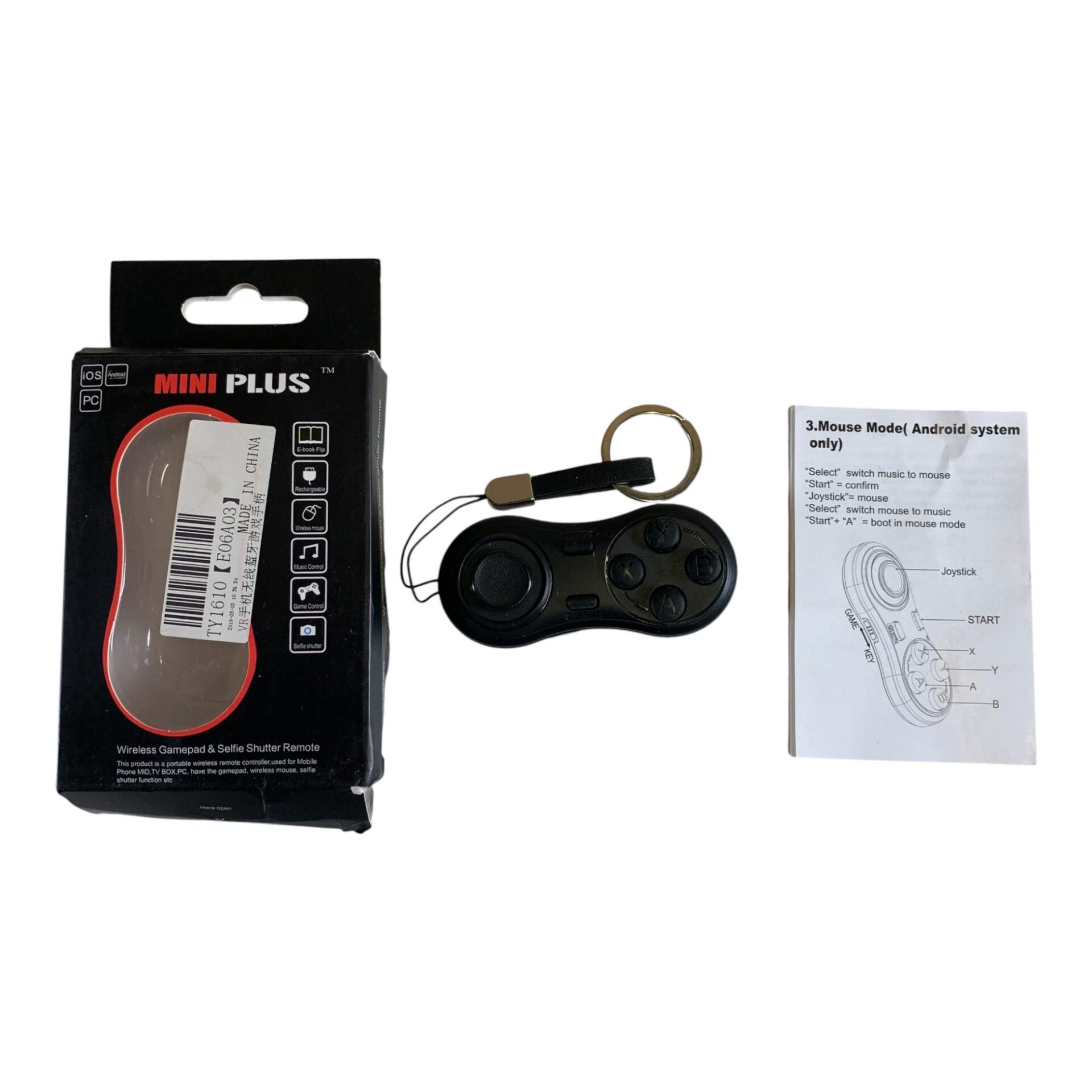 Mini Plus Kontroll Fjärrkontroll Gamepad Bluetooth