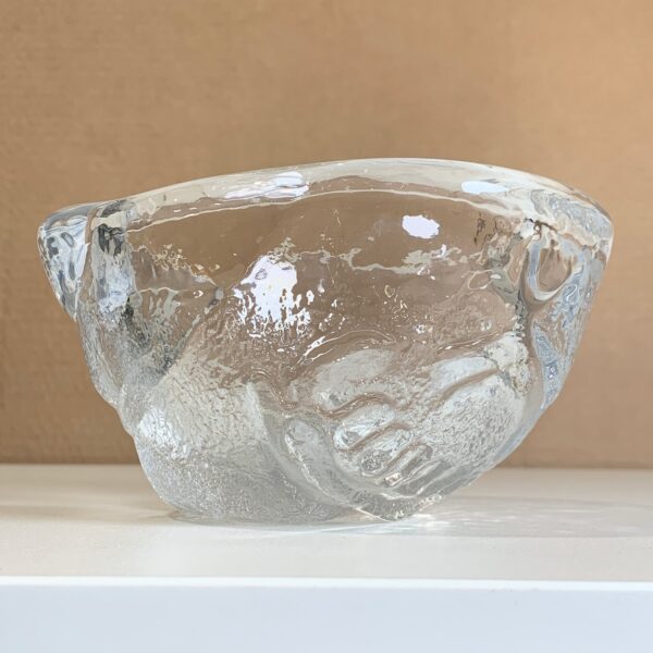 Målerås Skål Mats Jonasson Hällristningar Tung Glasskål i Art Glass Glas Design