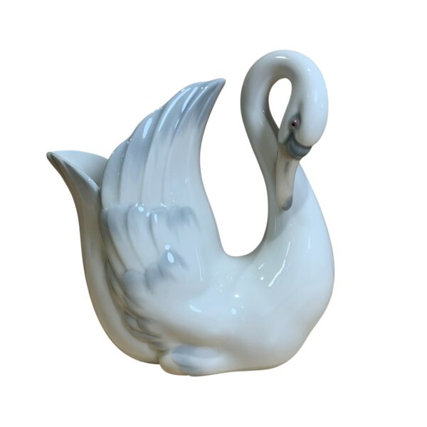 Lladro Svan Vas 18cm Spannien Design Vit