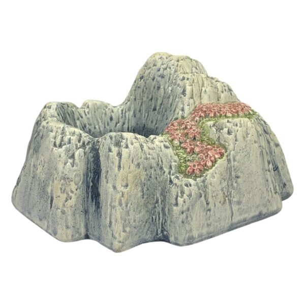 Jie Gantofta 328 Staffan Johnson Ljusstake Keramik Berg Blommor Grå Rosa Design