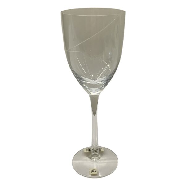 Kosta Boda Line Vinglas 35cl Munblåst Handgjort Design Anna Ehrner Vitt Vin Glas