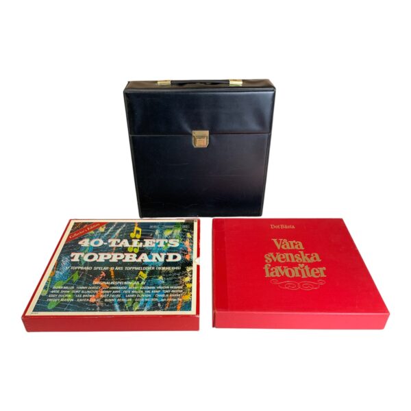 Vinylskivor med Väska Samling Skivor 40-talets Toppband Våra svenska favoriter