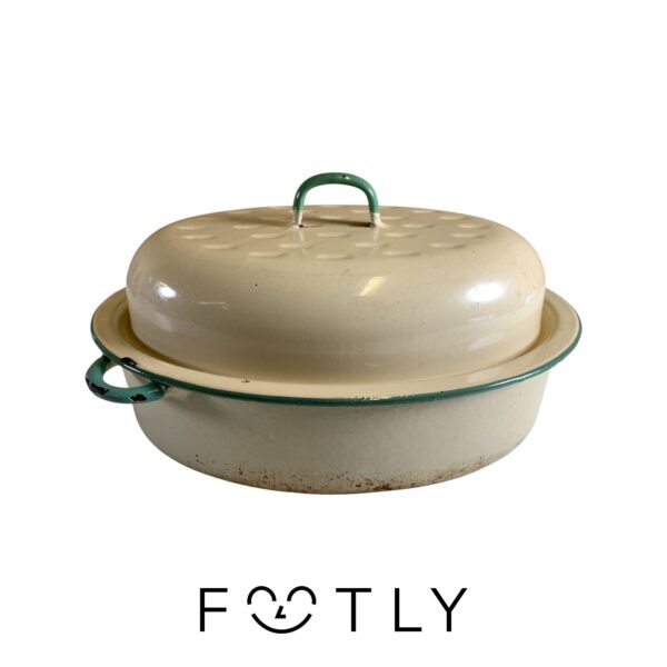 Kockums Emalj Stekgryta 4L Gryta Emaljerad Gjutjärn