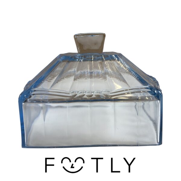 Glaskupol Glaskupa Kupol Kupa Glas Blå Vintage Retro Design