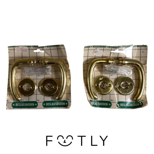 Beslagboden Handtag 2st Dörrhandtag Mässing Beslag