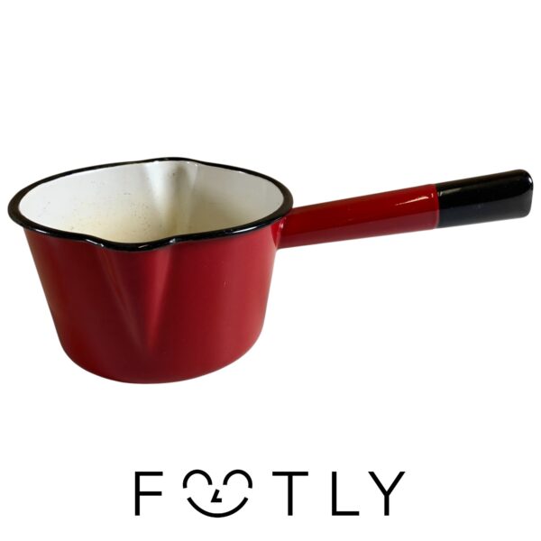 Kockums Kastrull Röd Emalj