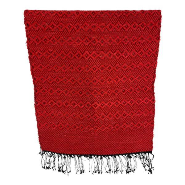 Handvävd Trasmatta 90cm Röd Retro Vintage