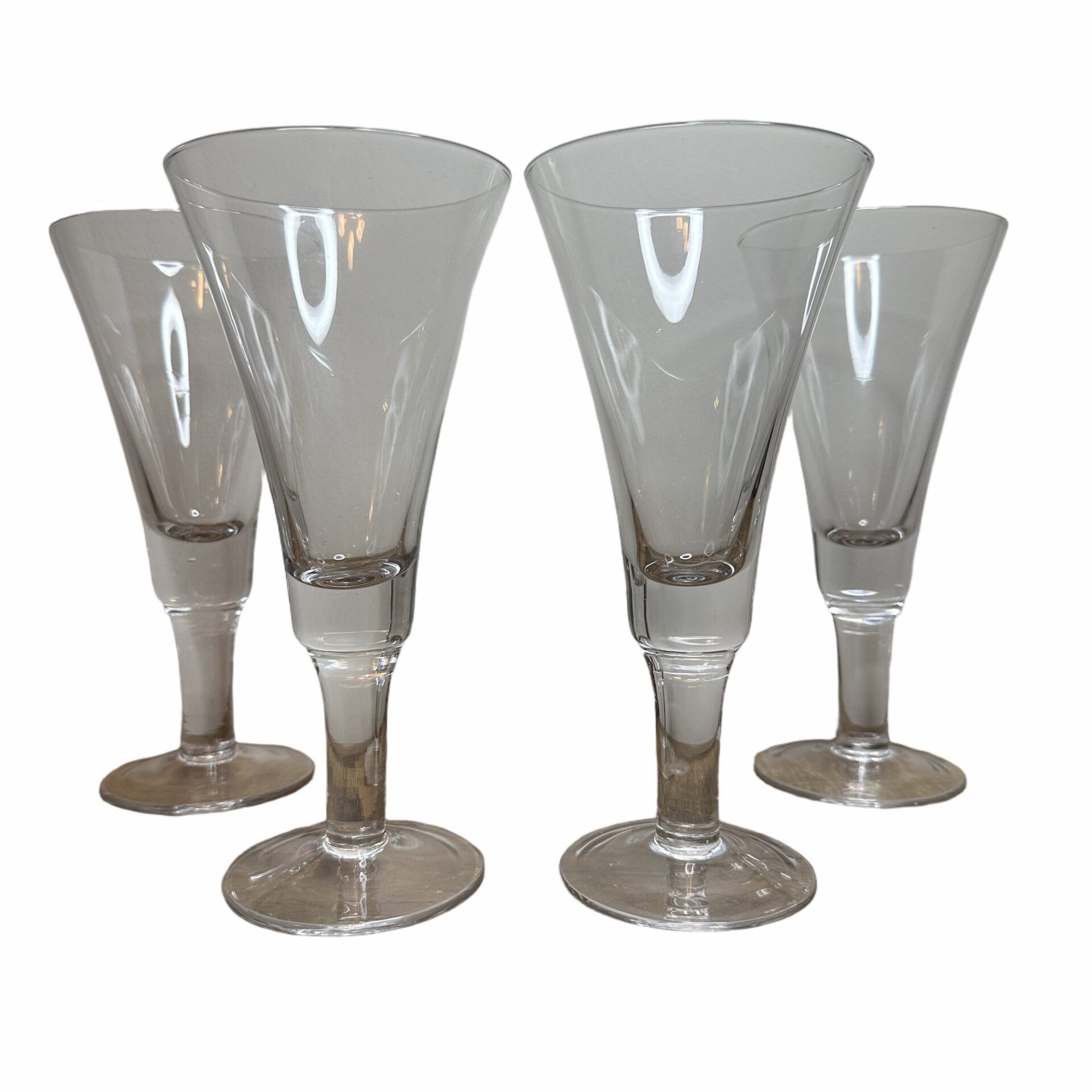 4 st. Vinglas Klar Glas Elegant Fot Design