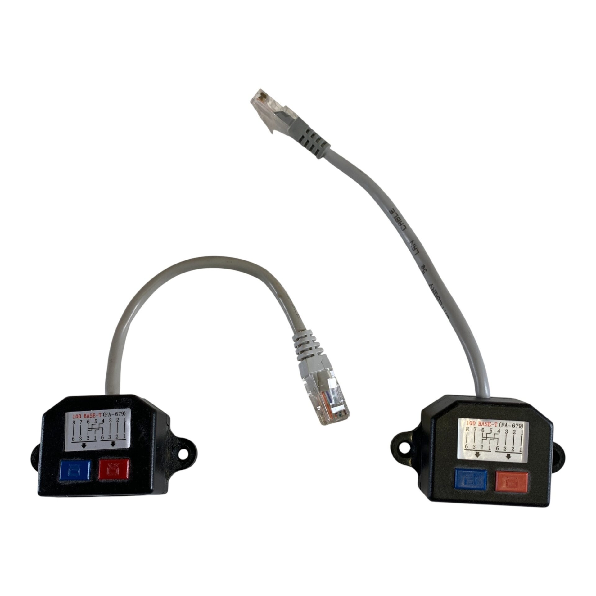 DELTACO FA-679 2st Y-kabel Kabeldelare Nätverk 100 BASE-T