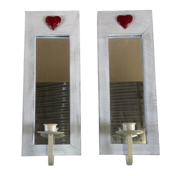 Spegellampett 2st Lampetter Väggljusstake Ljusstake Shabby Chic