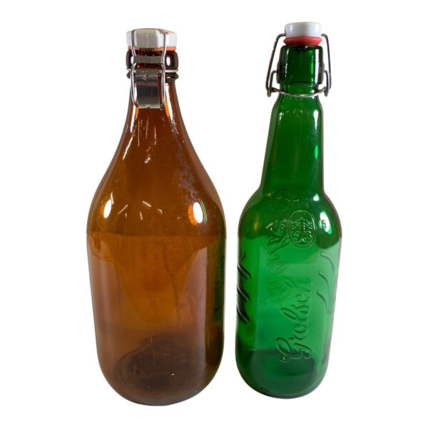 Stora Flaskor Glas 2st Glasflaska Grolsch Klass 1 Retro Vintage