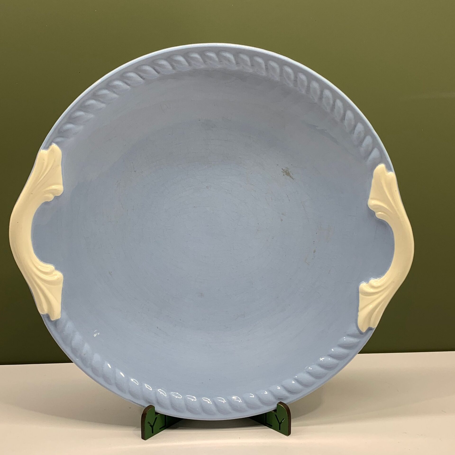 Import Fat Blå Vintage 29cm Rund Retro