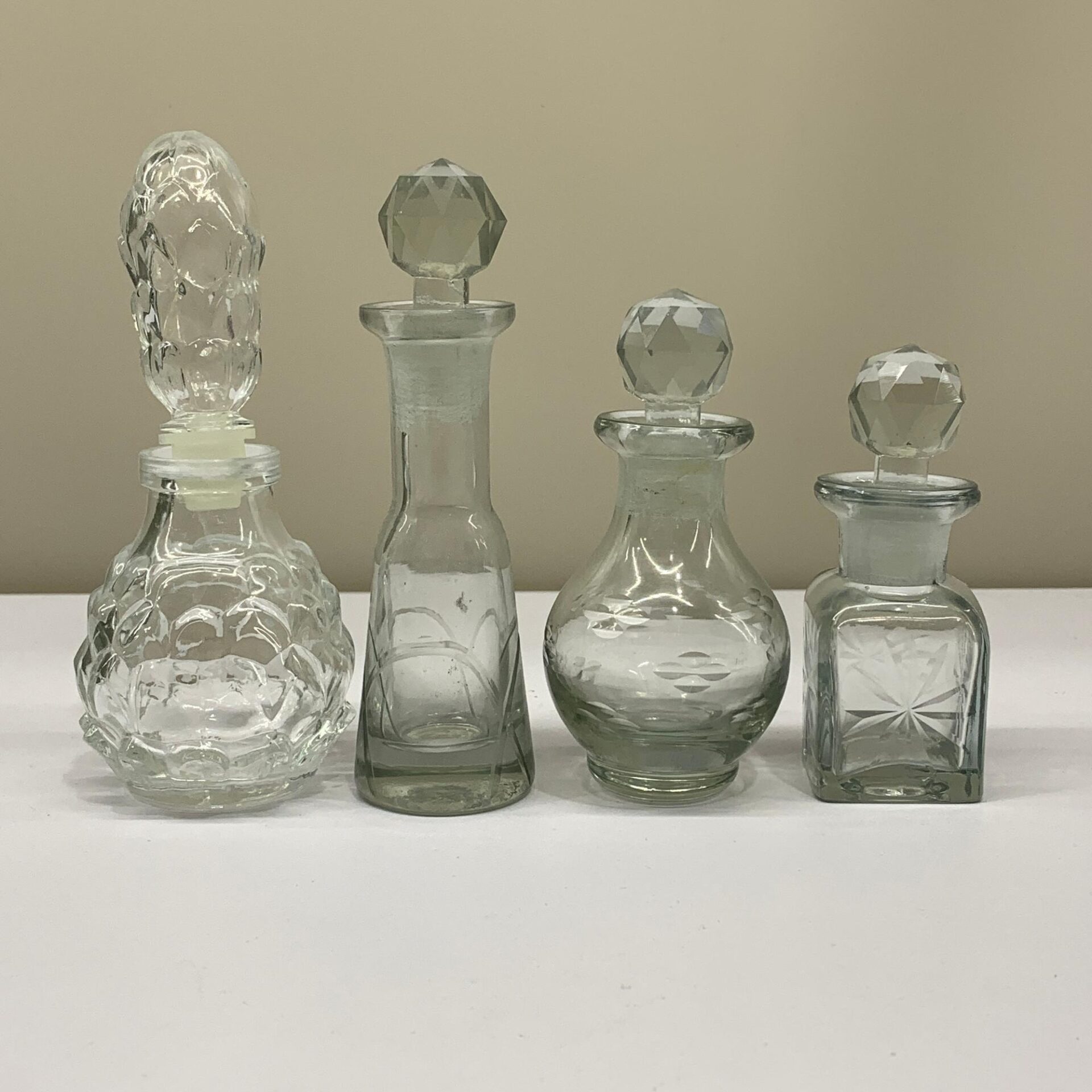 4st Små Karaffer Glas Flaska