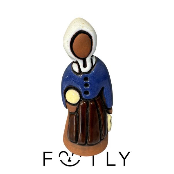 Pia Hesselmark Campbell Figurin Kvinna Signerad Per PSC Keramik Vintage Anitque